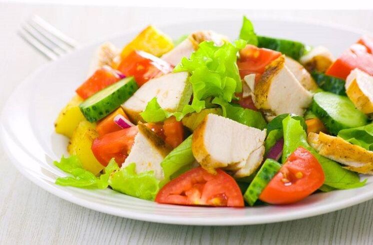 salata od pilećeg povrća za mršavljenje
